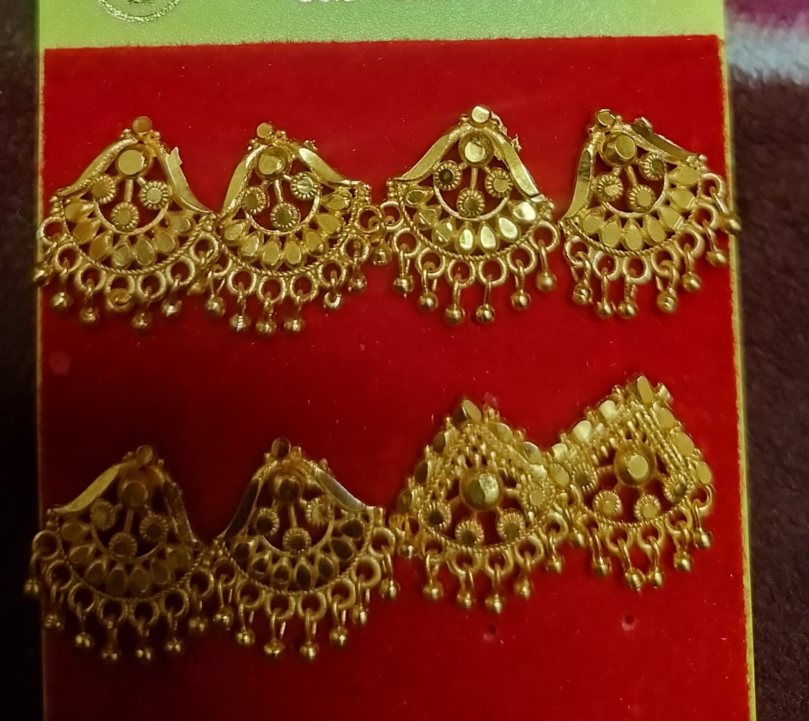 Gold plated jewellery